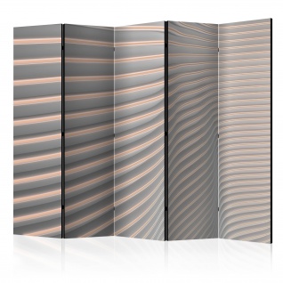 5-teiliges Paravent - Cool Stripes II [Room Dividers] 225x172 cm