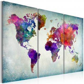 Wandbild - World in Colors 120x80 cm