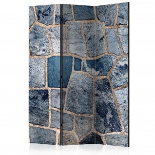 3-teiliges Paravent - Sapphire Stone [Room Dividers] 135x172 cm