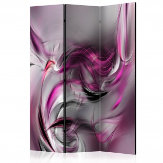 3-teiliges Paravent - Pink Swirls II [Room Dividers] 135x172 cm