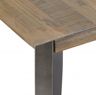 Ibbe Design Couchtisch Quadratisch Beistelltisch Natur Massiv Akazie Holz Braun Lackiert Tisch Malaga, L70XB70xH45 cm 3