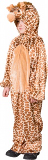 Fasching Kostüm Kinder Giraffe - Overall mit Kapuze