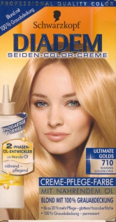 Diadem Pflege-Color-Creme 710 Warmes Goldblond, 1er Pack (1 x 142 ml)
