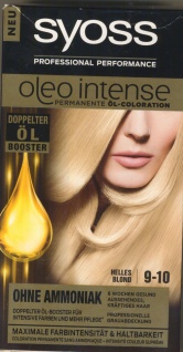 Syoss Oleo Intense Permanente Öl-Coloration 9-05 Champagner Blond Stufe 3, 11...