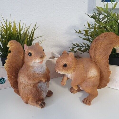 Deko Eichhörnchen Figur im 2 er Set 17 cm