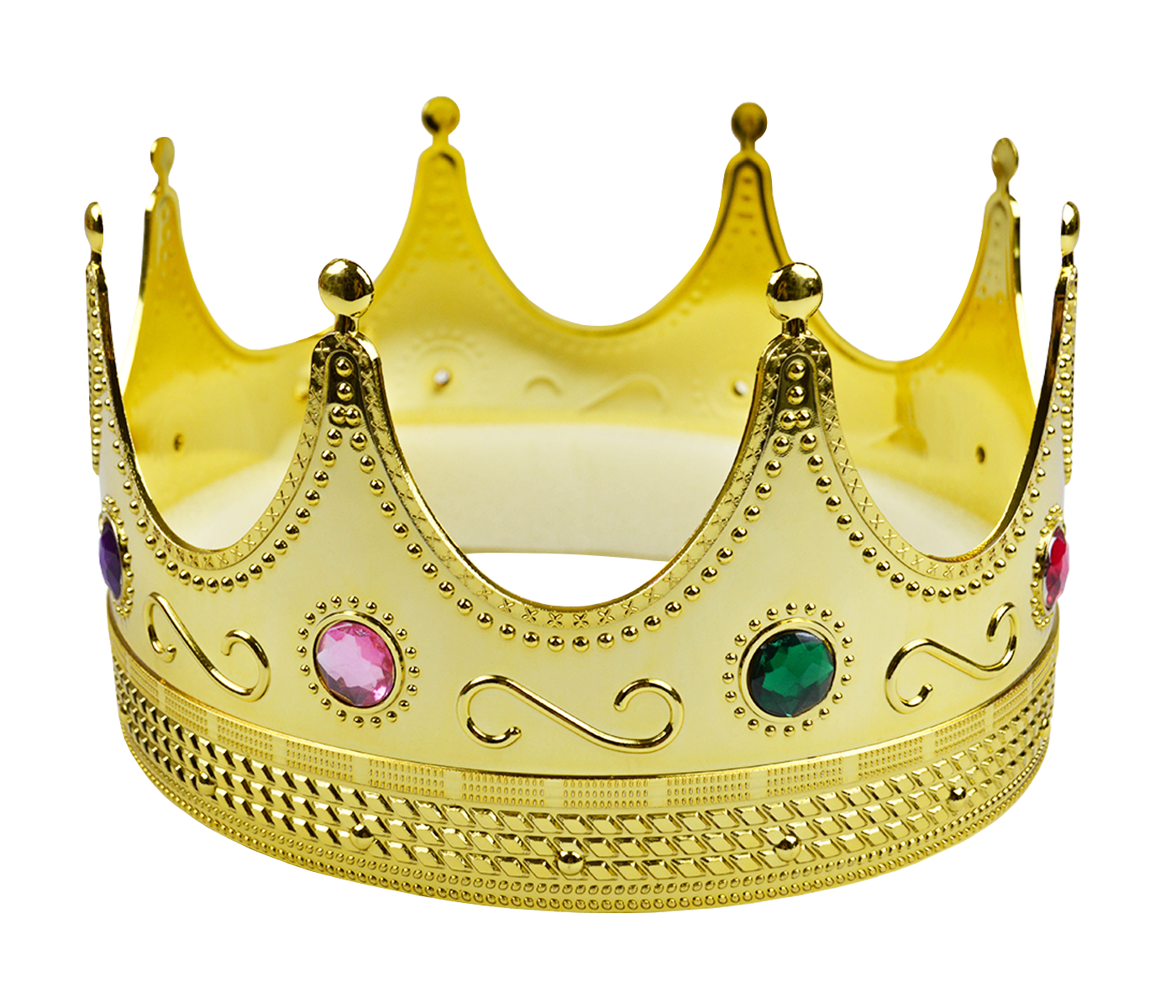 Kostümkrone für Könige und Königinnen 54253 Goldene Königskrone Fasching