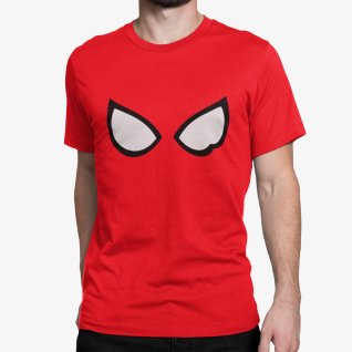 Bio Herren T-Shirt Spiderman Augen Spider Man Eyes Spinnenmann Marvel face