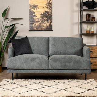 Design Sofa Denver 2, 5-Sitzer Stoff anthrazit