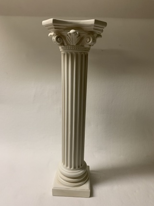 Pillar column roman style antique flower stand base pedestal hand made and painted in Europe art Säule Sockel römisch Stil Podest Ständer
