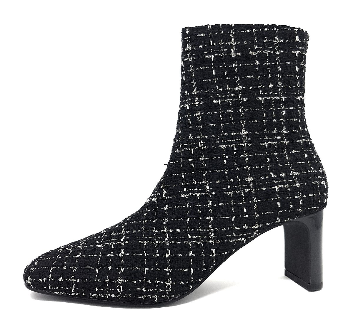 La Strada Chanel Fabric Damenschuhe Stiefeletten Reißverschluss Schwarz