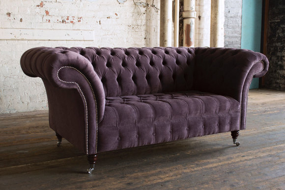 Chesterfield Design Luxus Polster Sofa Couch Garnitur Sitz Leder Textil