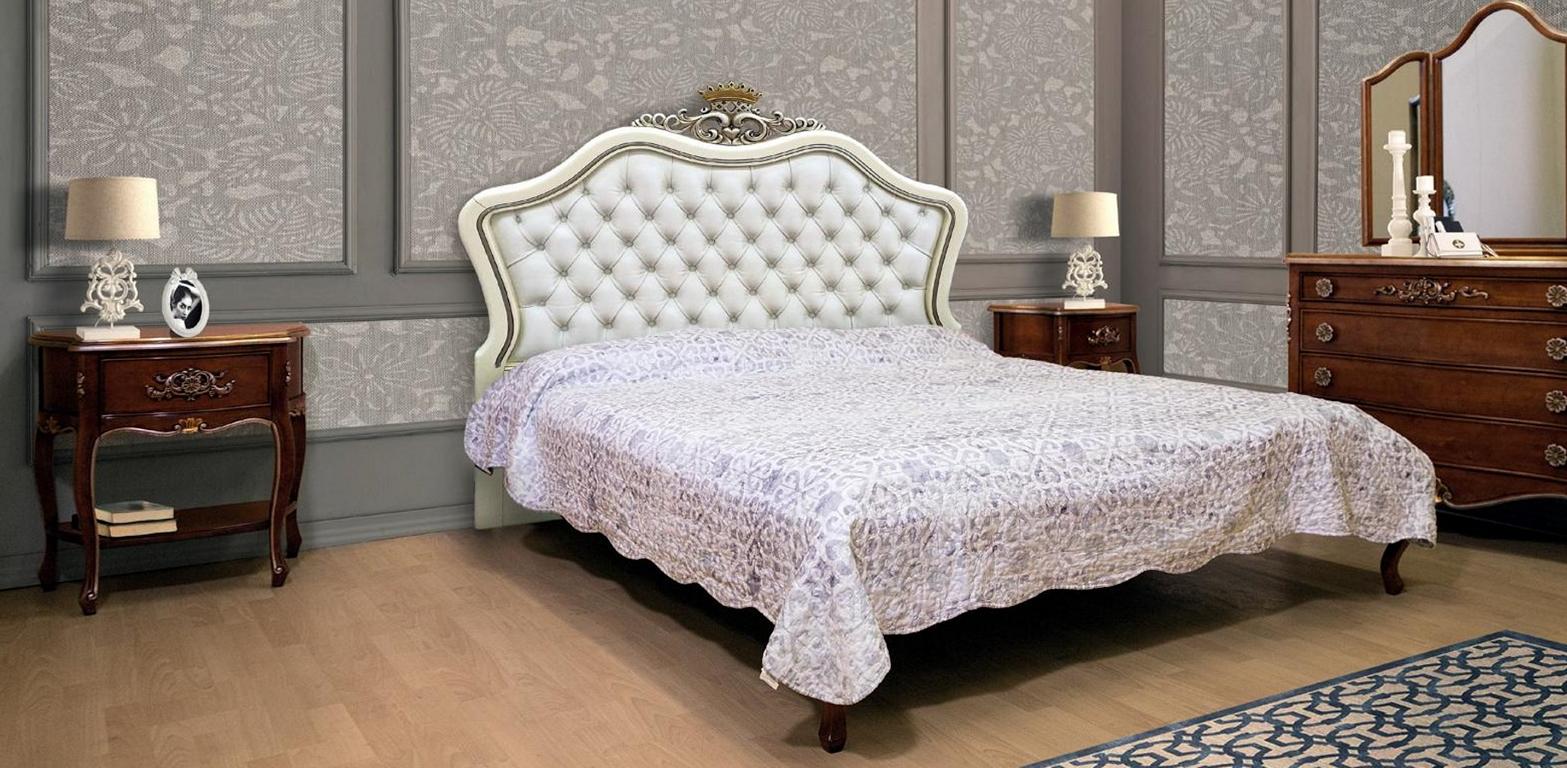 Doppelbett Betten Schlafzimmer Massivholz Vaccari cav giovanni Bett