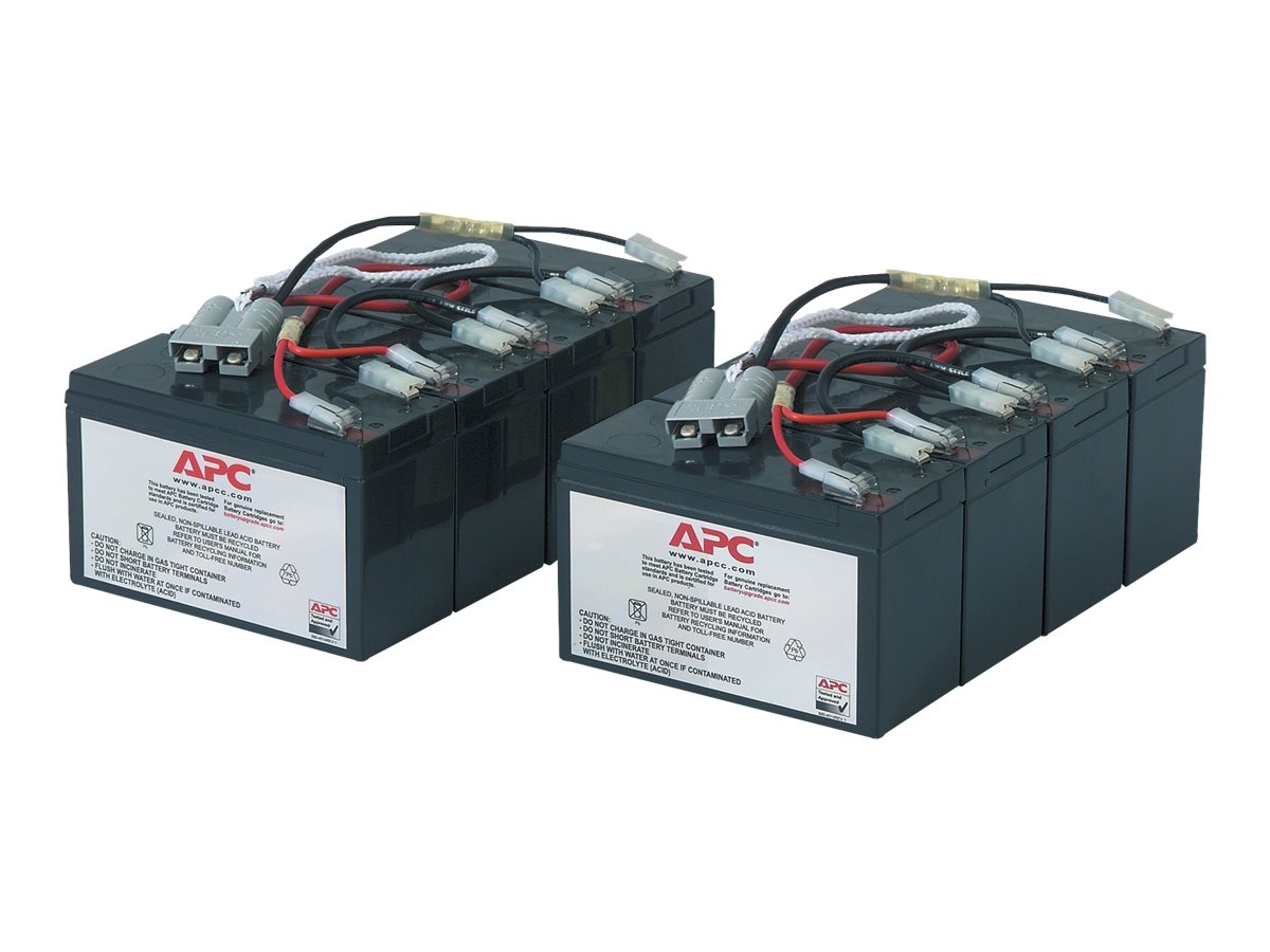 APC Replacement Battery Cartridge #12 - USV-Akku - 2 x Batterie - Bleisäure - Schwarz - für P/N: DL5000RMT5U, SU3000R3IX160, SU5000R5TBX114, SU5000R5TBXFMR, SU5000R5XLT-TF3