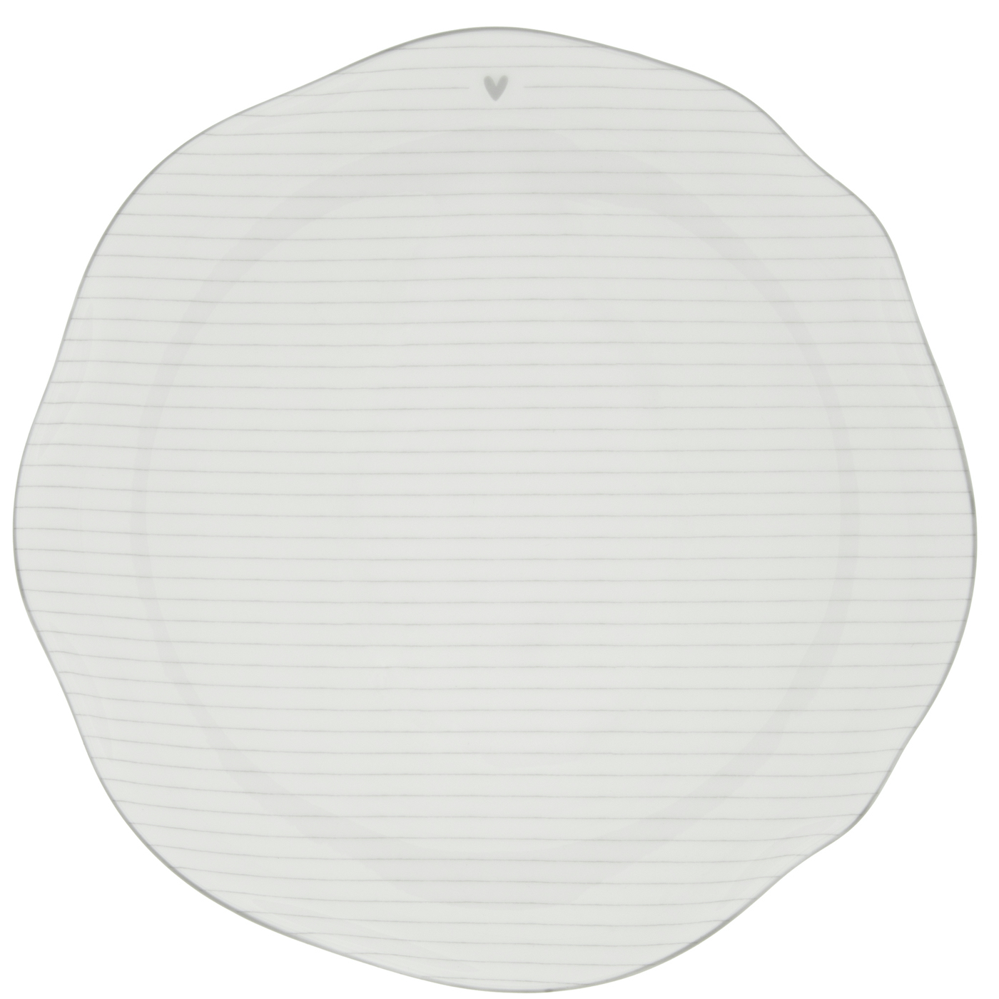BC Essteller Stripes D27cm Keramik weiß grau